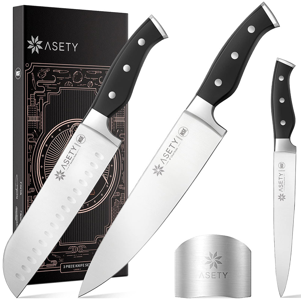 udstilling undtagelse Forstærker 3 Pcs Professional Kitchen Knife Set – asetyhome